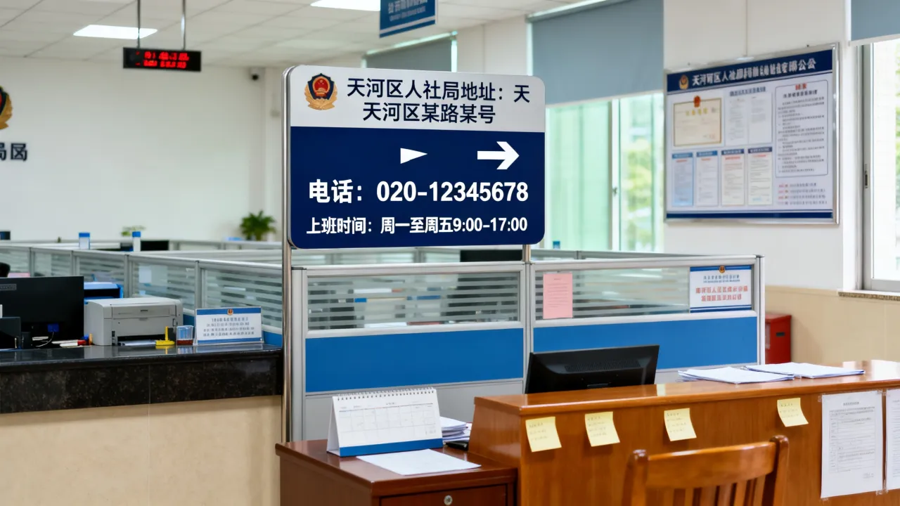广州天河人事局地址在哪里？天河区人社局电话上班时间怎么查-图3