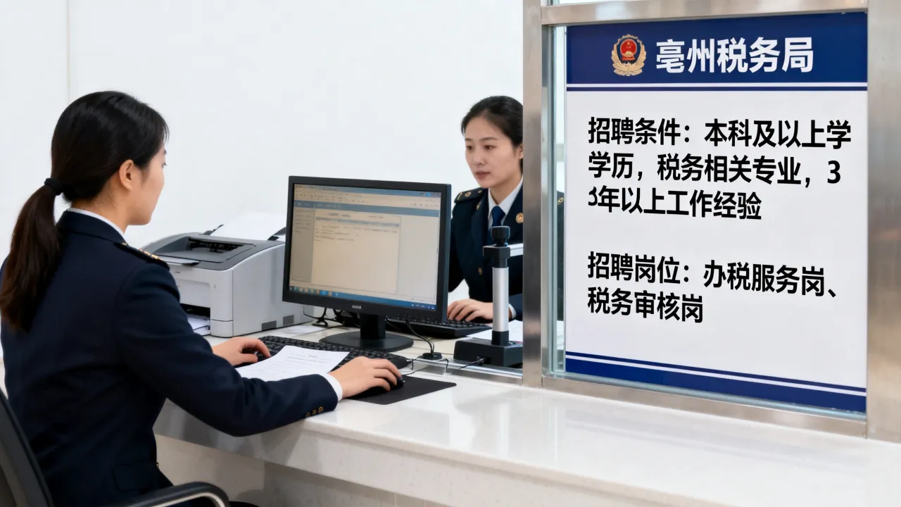 亳州税务局办税大厅招聘条件是什么?亳州税务局办税大厅招聘岗位有哪些?-图2 亳州税务局办税大厅招聘条件是什么?亳州税务局办税大厅招聘岗位有哪些?-图2