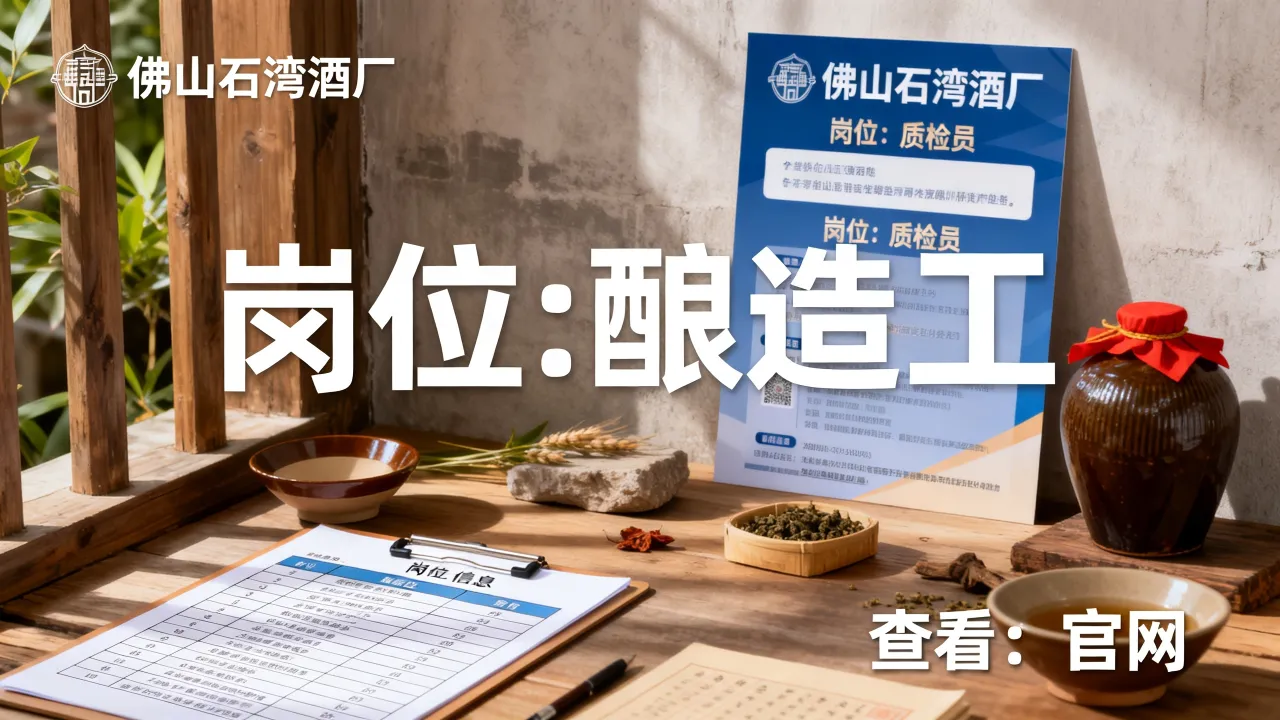 佛山石湾酒厂最新招聘有哪些岗位?招聘信息在哪看