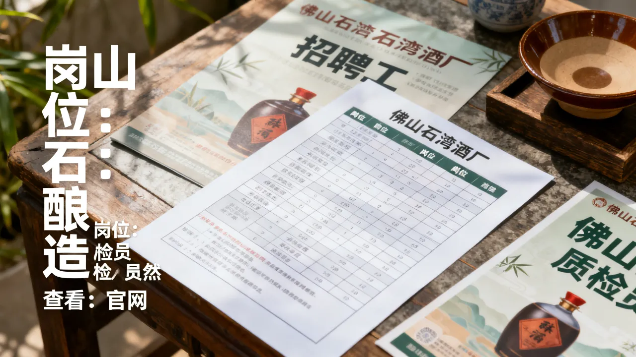 佛山石湾酒厂最新招聘有哪些岗位?招聘信息在哪看-图3 佛山石湾酒厂最新招聘有哪些岗位?招聘信息在哪看-图3