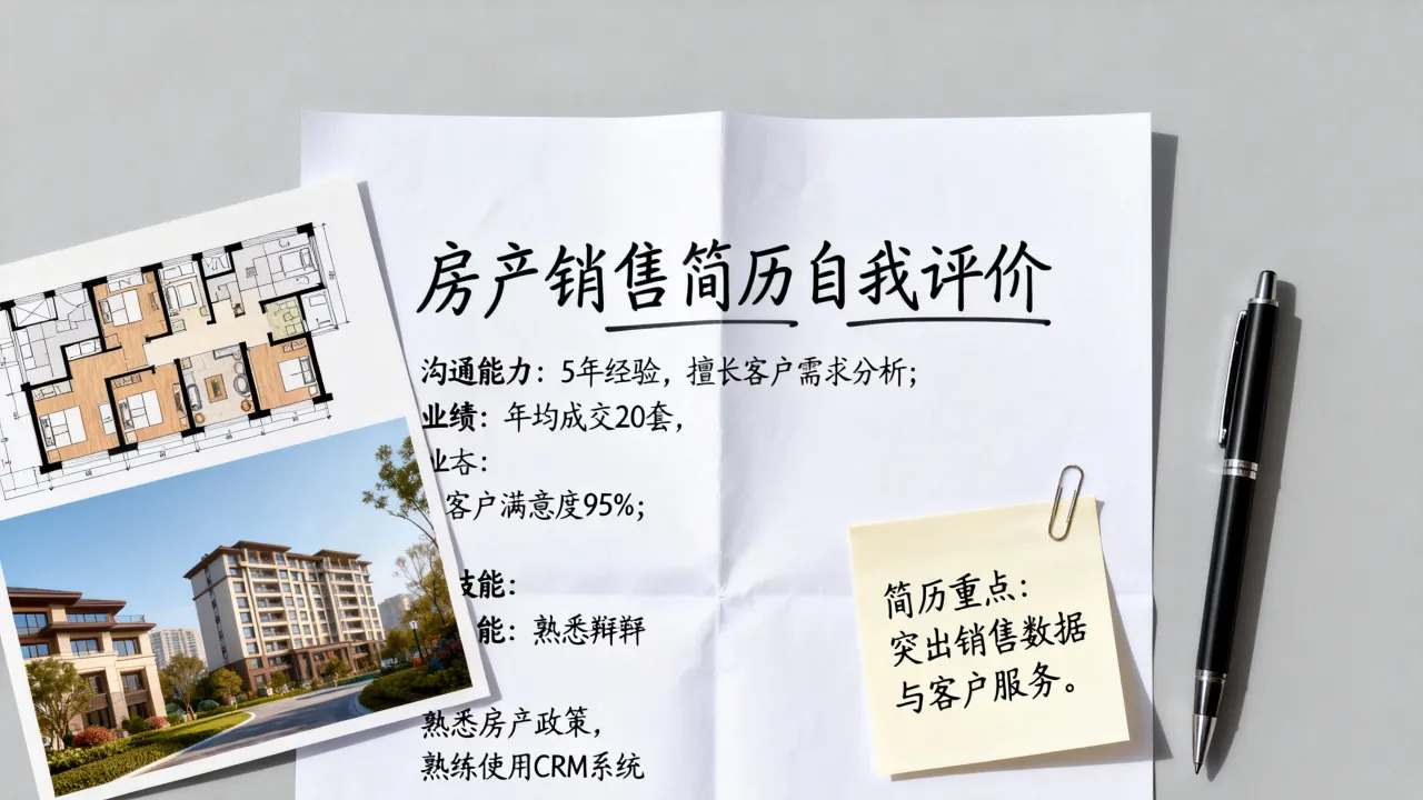 房产简历怎么写,房产销售简历自我评价怎么写?