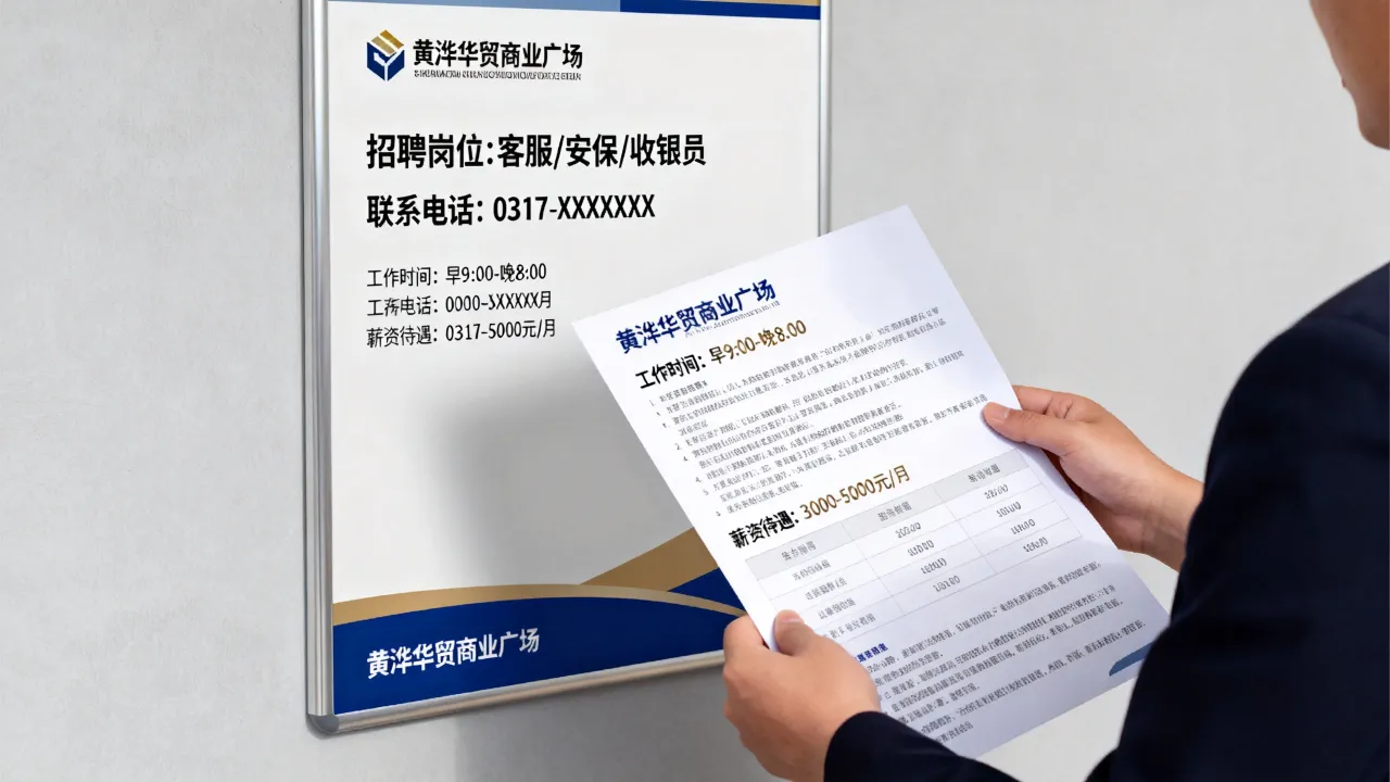 黄骅华贸商业广场招聘靠谱吗,黄骅华贸商业广场最新招聘信息哪里看