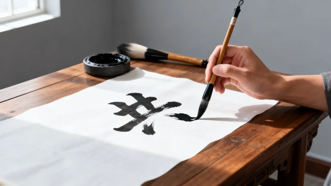 共字怎么写毛笔字，毛笔字共的写法技巧-图2