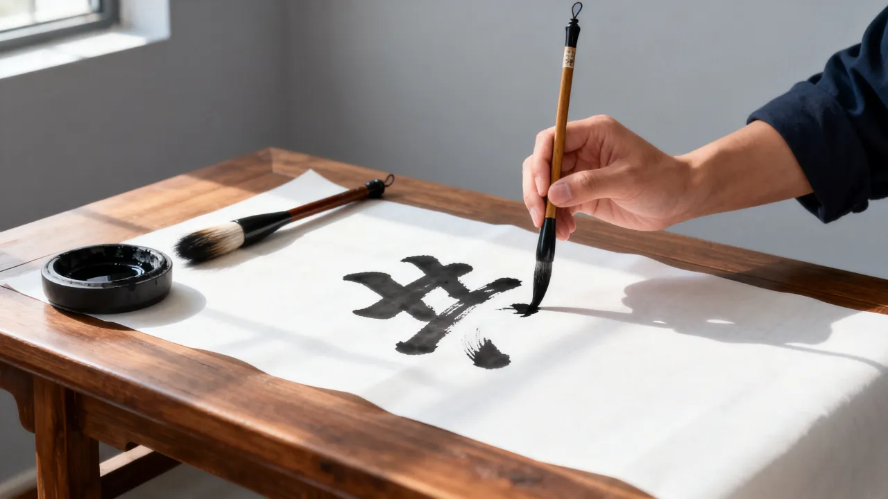 共字怎么写毛笔字，毛笔字共的写法技巧-图3