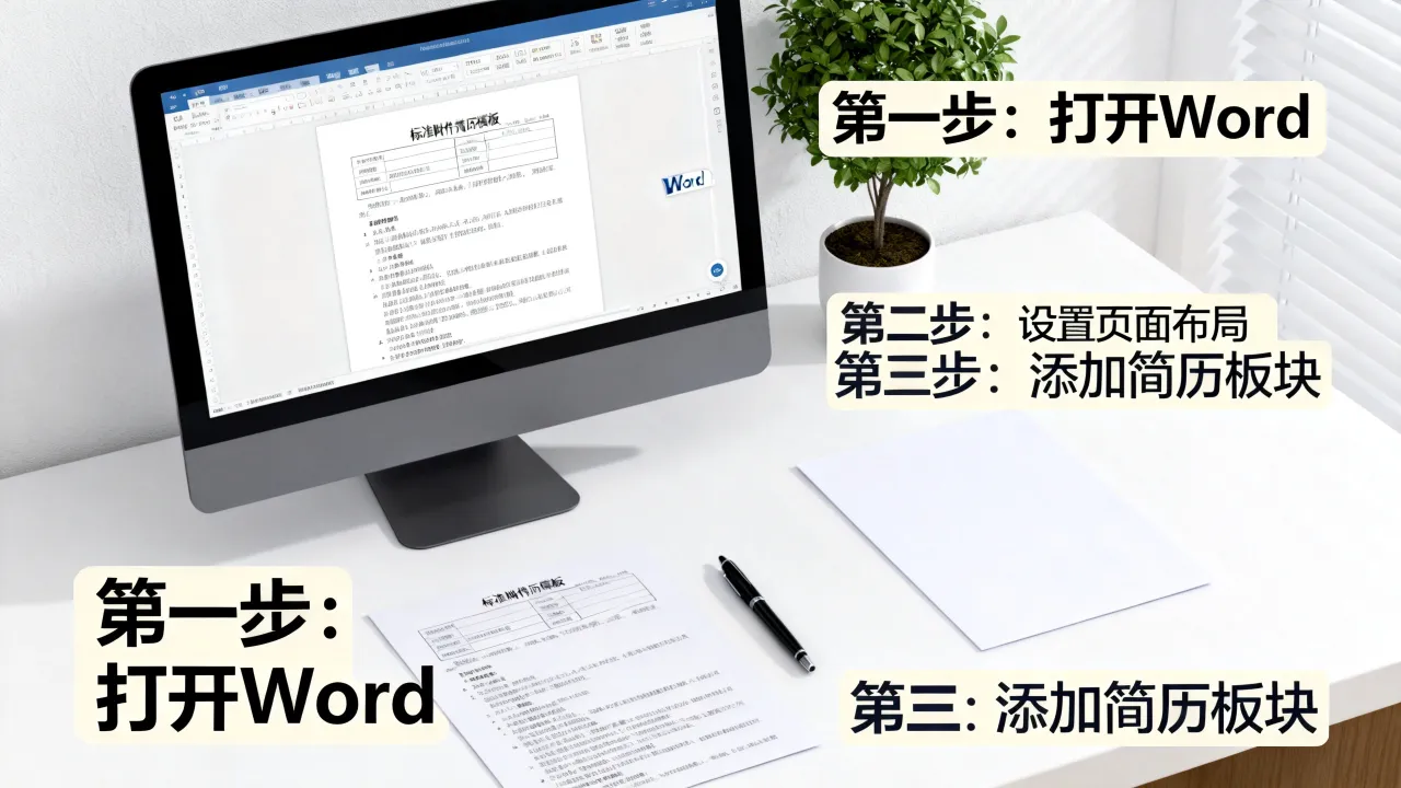怎么制作附件简历?如何用Word快速制作标准附件简历模板?-图2 怎么制作附件简历?如何用Word快速制作标准附件简历模板?-图2