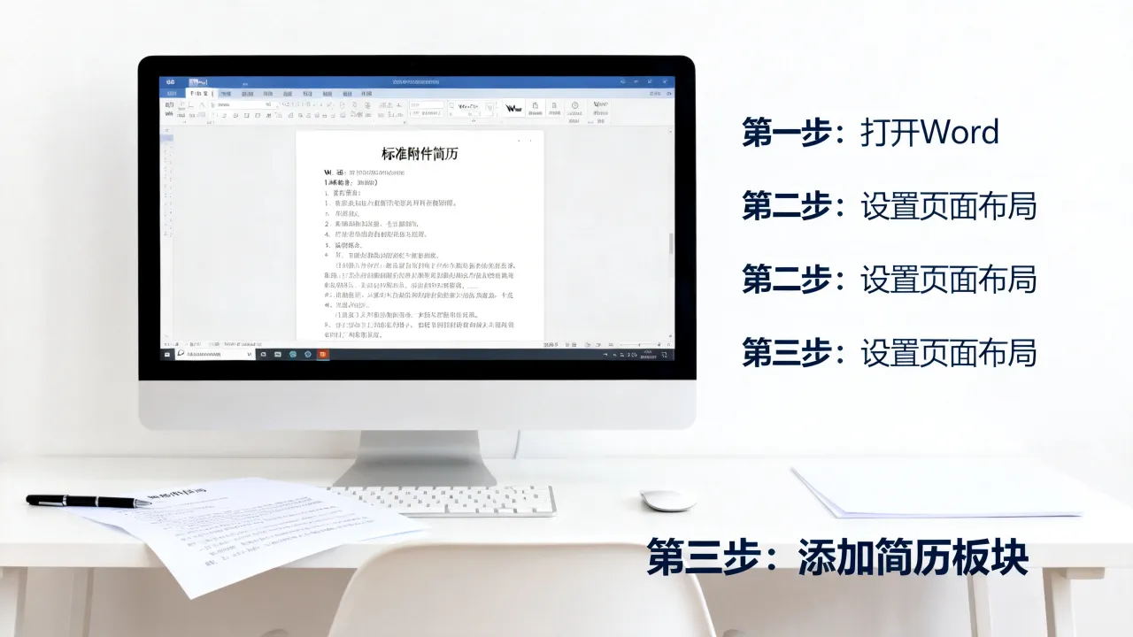 怎么制作附件简历?如何用Word快速制作标准附件简历模板?-图3 怎么制作附件简历?如何用Word快速制作标准附件简历模板?-图3