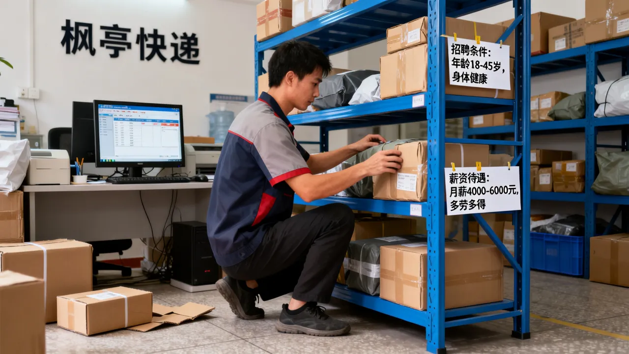枫亭快递店有招聘吗,枫亭镇快递员招聘条件和薪资待遇如何?