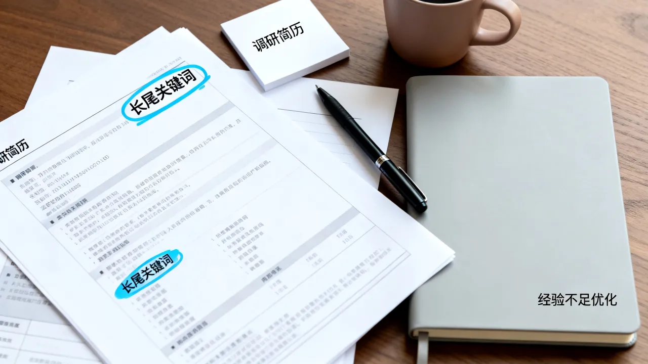 调研简历怎么写?调研报告简历经验不足如何写好,长尾关键词优化指南