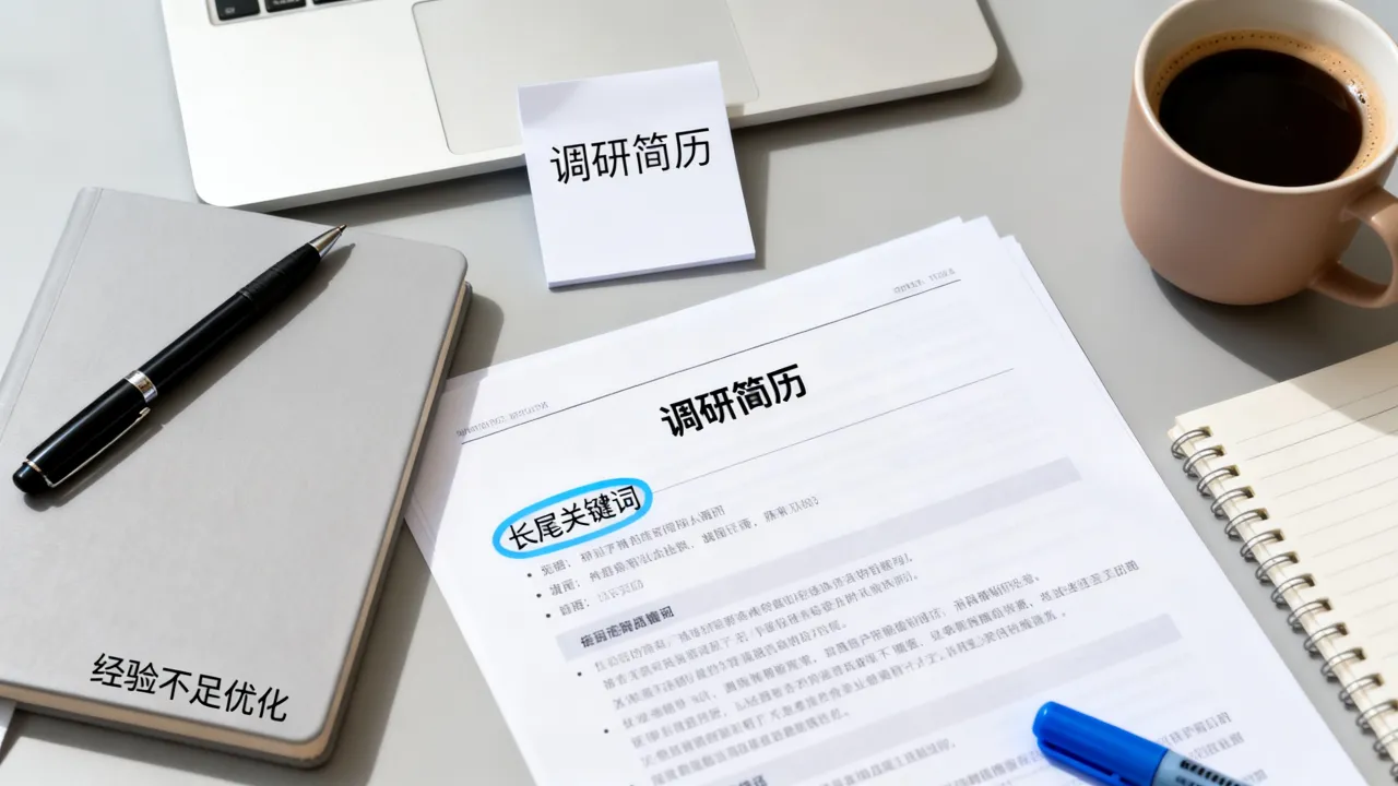 调研简历怎么写？调研报告简历经验不足如何写好，长尾关键词优化指南-图2