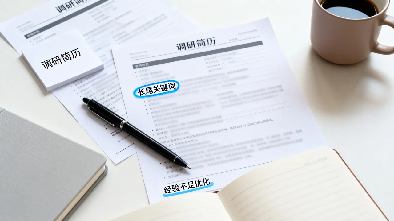 调研简历怎么写？调研报告简历经验不足如何写好，长尾关键词优化指南-图3