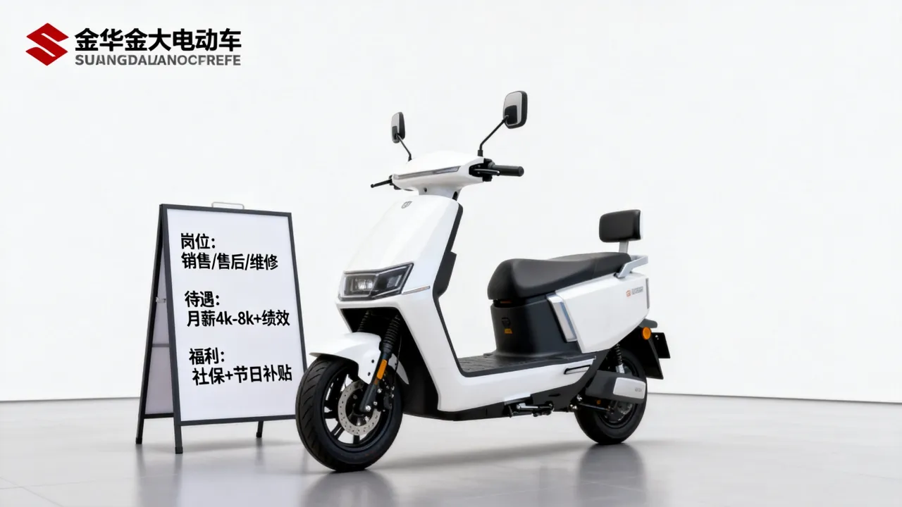 金华金大电动车招聘吗,金华金大电动车招聘岗位工资待遇怎么样?