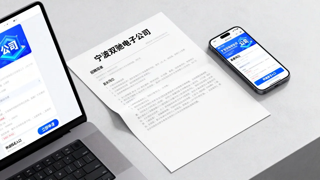 宁波双驰电子公司招聘信息哪里查?最新招聘岗位,快速报名入口