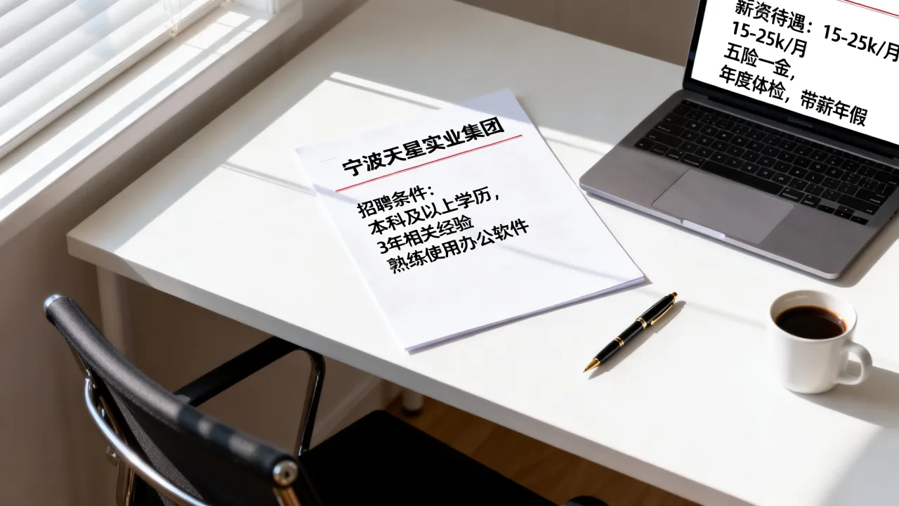 宁波天星实业集团招聘条件有哪些?薪资待遇怎么样