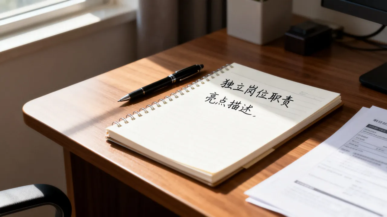 怎么描述独立岗位，独立岗位职责亮点怎么写
