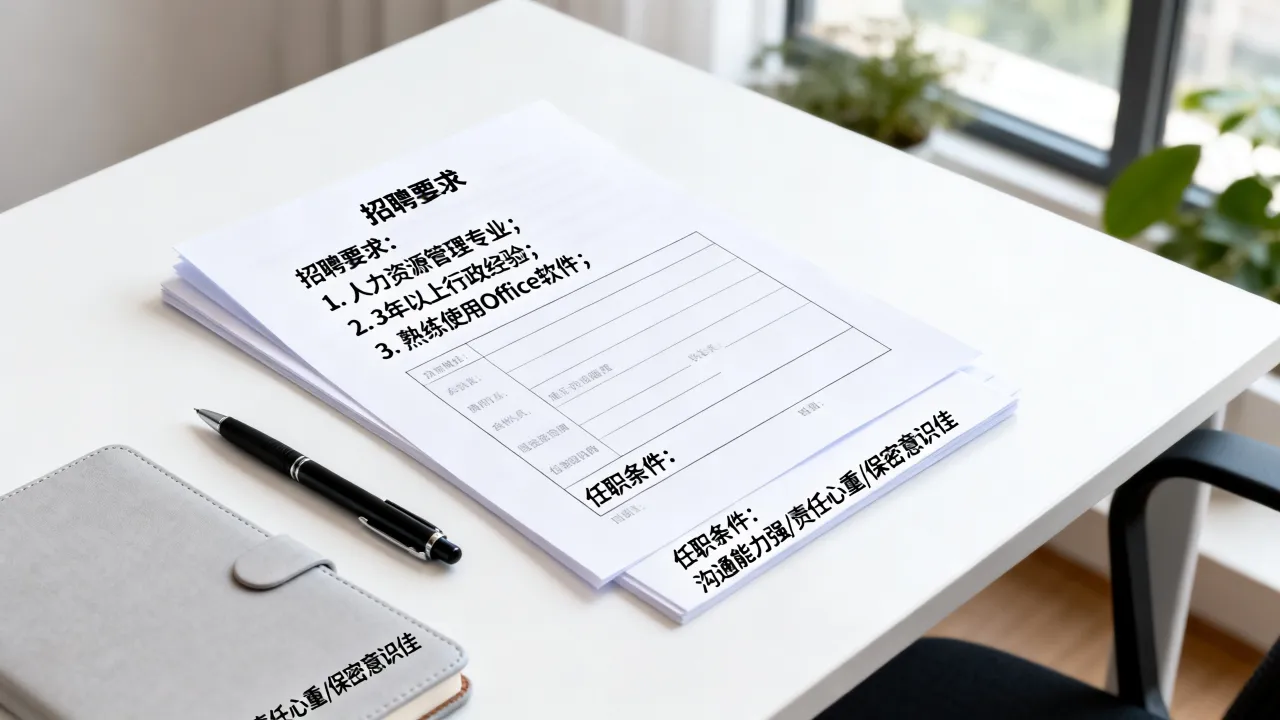 人事行政招聘要求有哪些?岗位任职条件详解