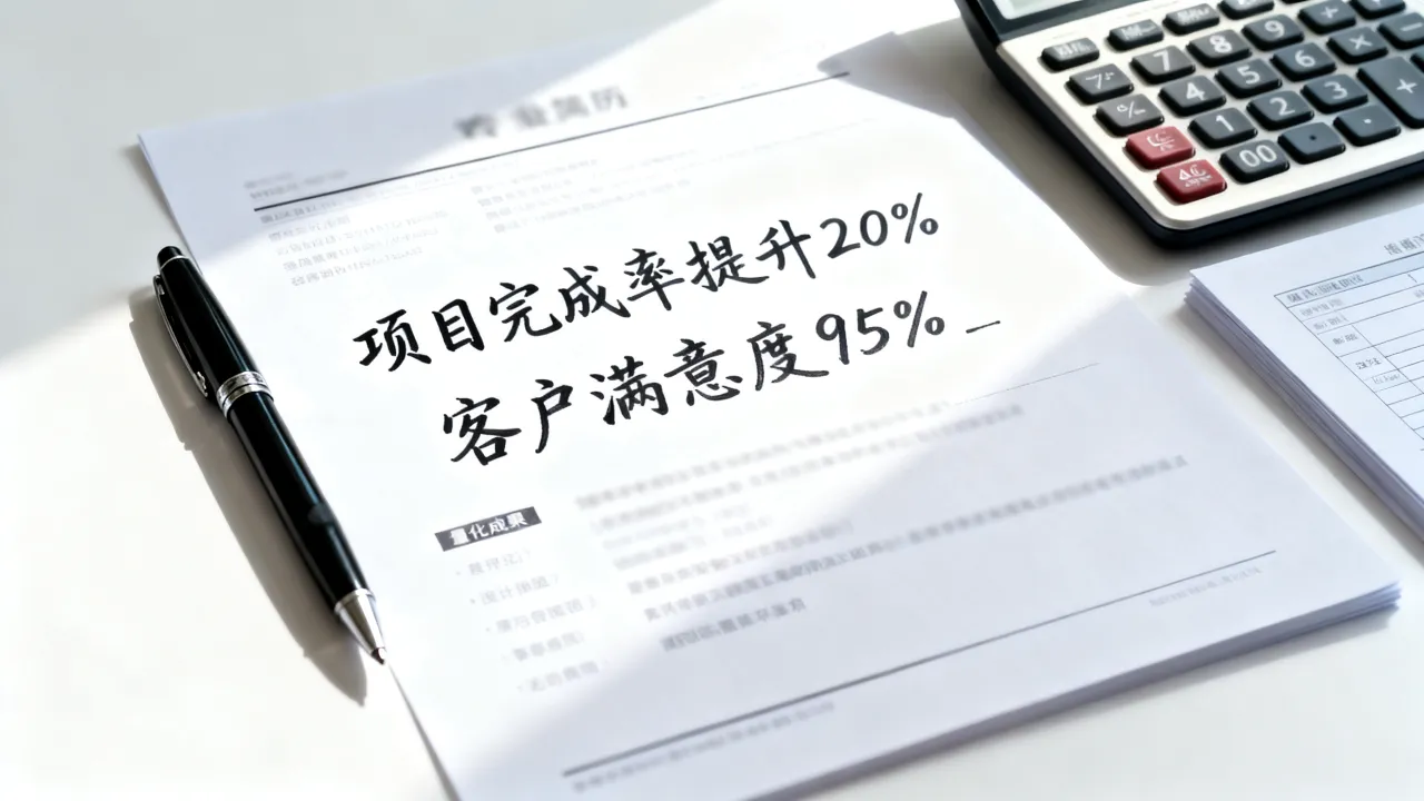 简历业绩怎么写?如何量化工作成果突出亮点?