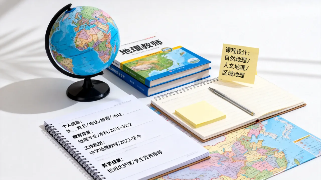地理简历怎么制作,地理教师简历模板怎么做-图2 地理简历怎么制作,地理教师简历模板怎么做-图2
