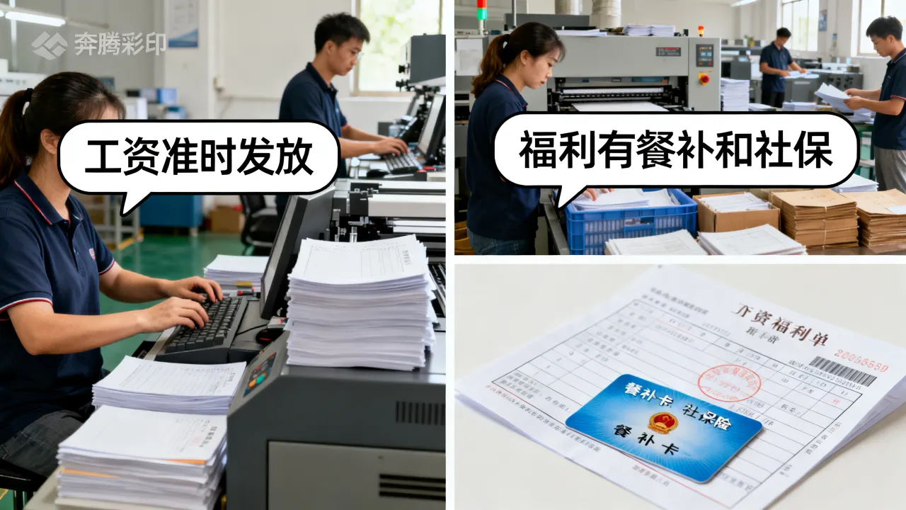 奔腾彩印待遇怎么样,员工真实工资福利如何?