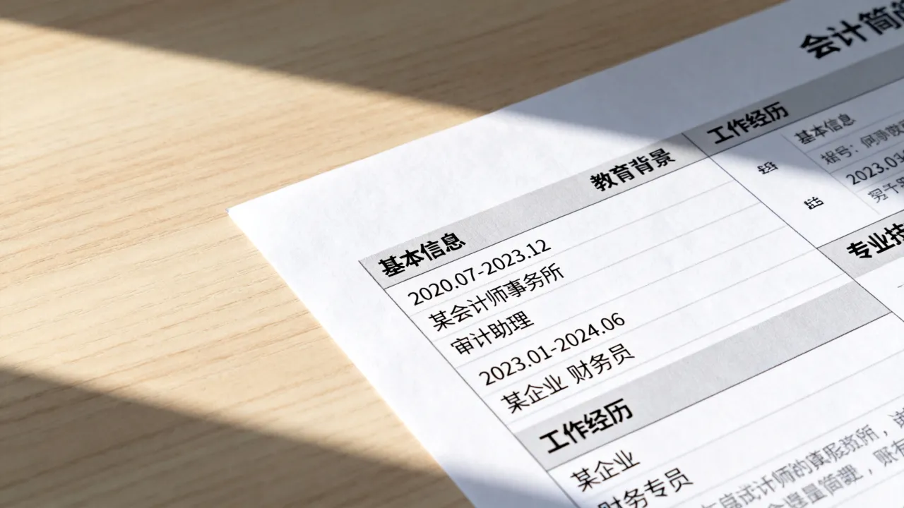 会计怎么填写简历才能吸引HR,会计简历工作经历怎么写?