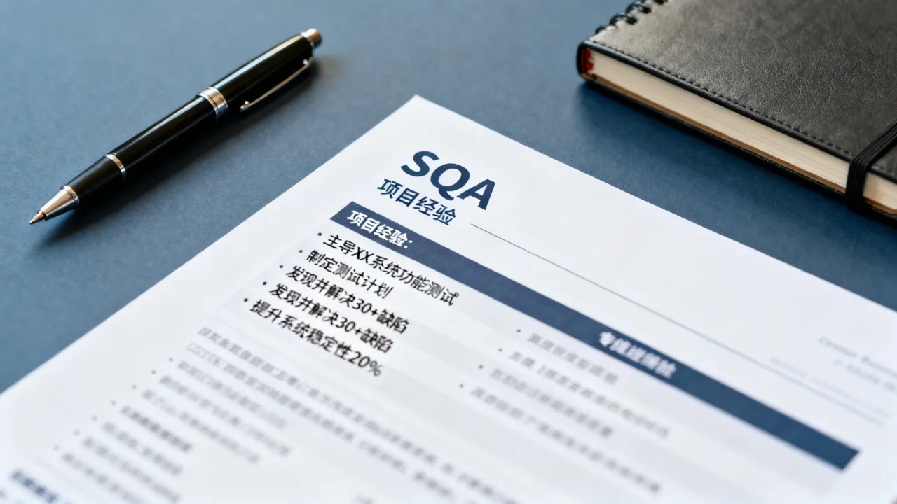 SQA简历怎么写，SQA简历项目经验怎么描述？-图1