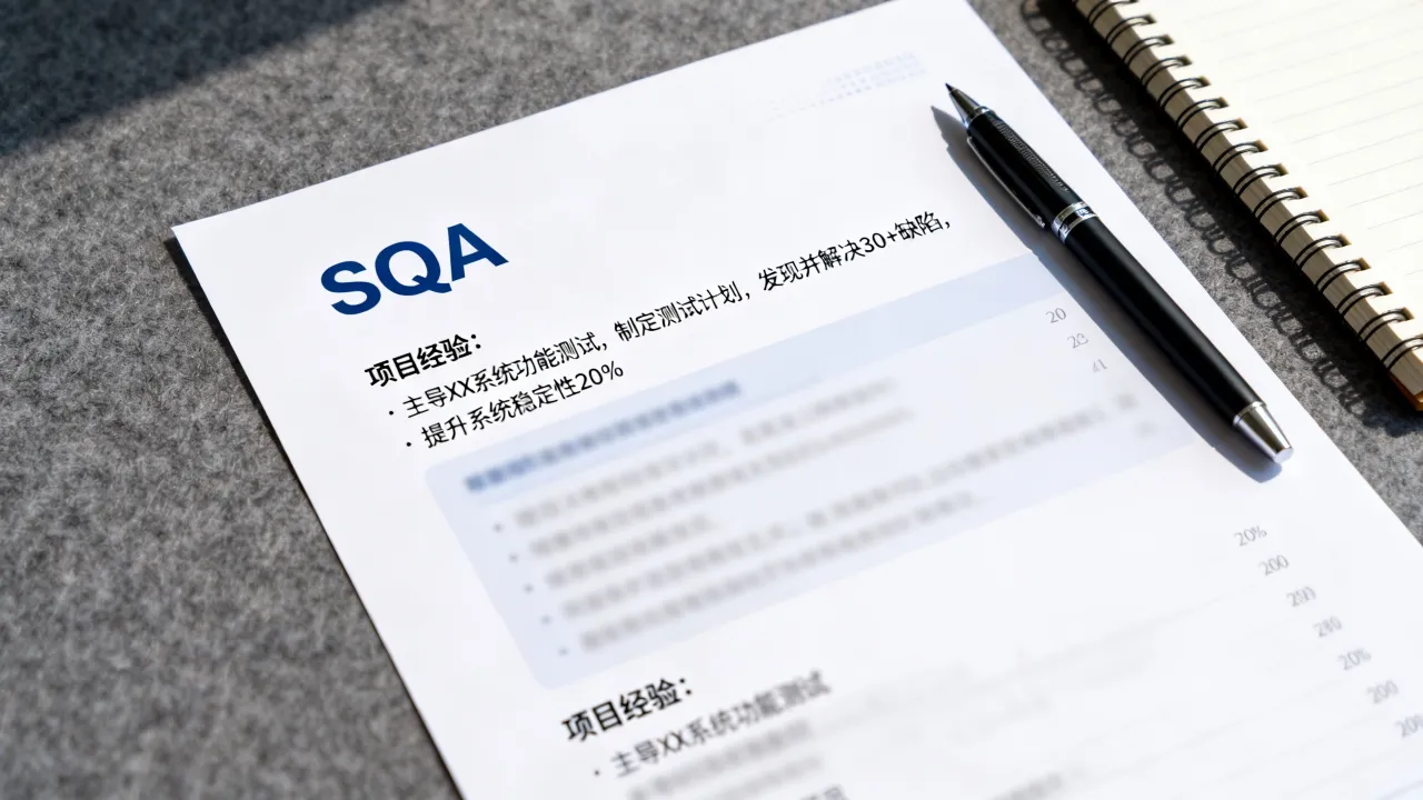 SQA简历怎么写，SQA简历项目经验怎么描述？-图3