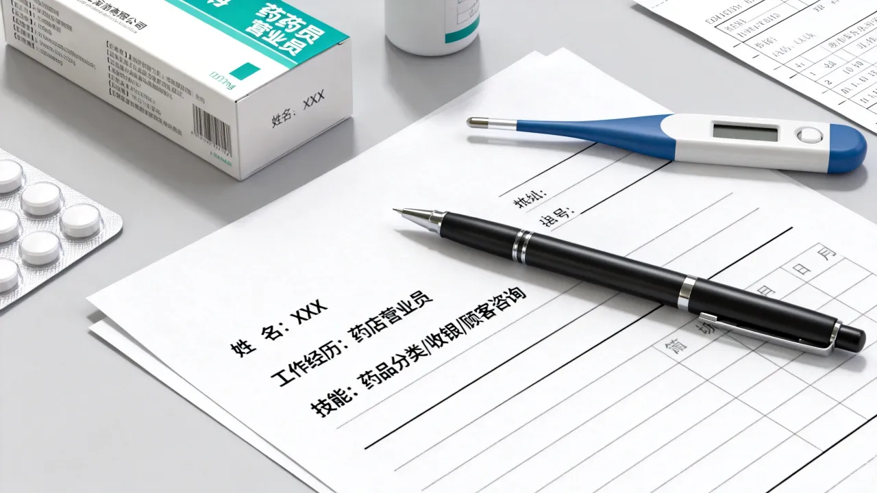 药店怎么写简历,药店营业员求职简历范文怎么写