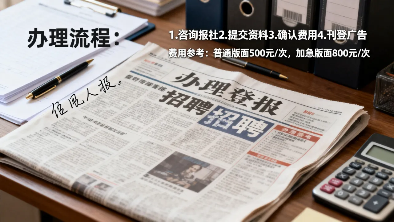 手递手招聘广告登报怎么办理，需要多少钱？-图1