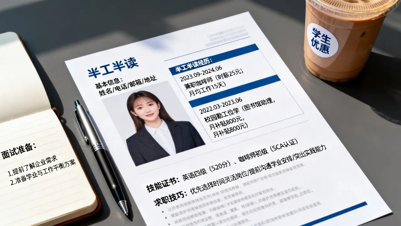 半工半读简历怎么写,求职中有哪些注意事项和技巧?-图1 半工半读简历怎么写,求职中有哪些注意事项和技巧?-图1