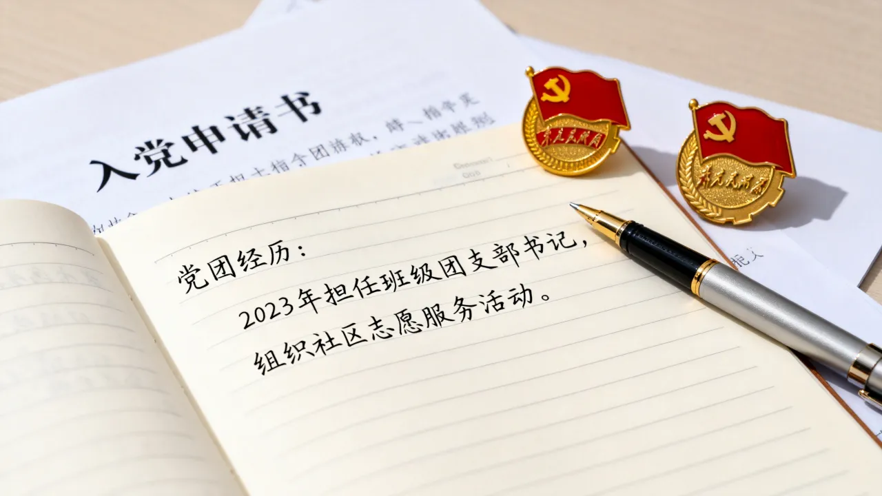 党团经历怎么写，大学生入党申请书中党团经历如何填？-图1