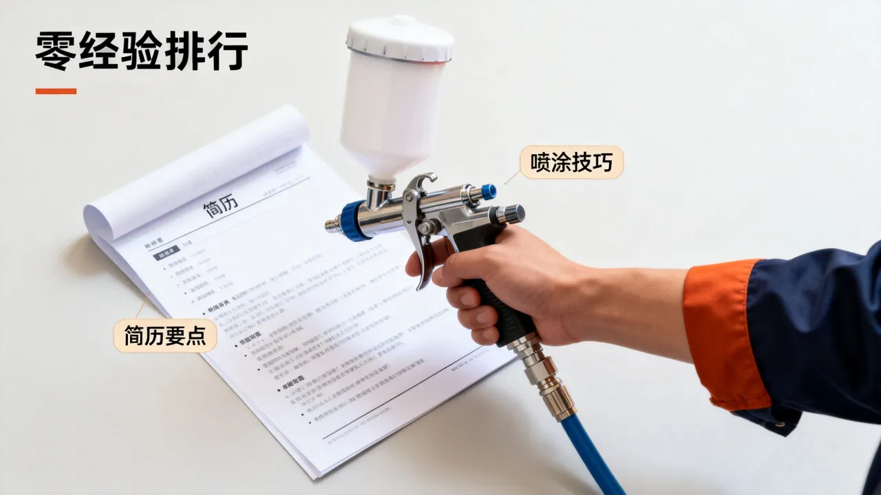 喷涂简历怎么写?零经验转行喷涂工有哪些技巧