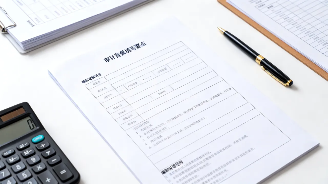 审计背景怎么填写,审计报告编制说明范例