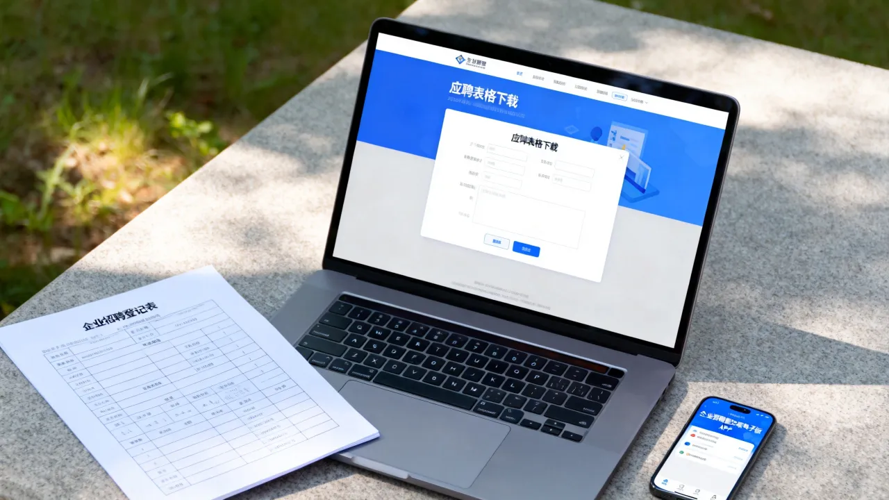 应聘表格怎么下载?企业招聘登记表哪里获取电子版