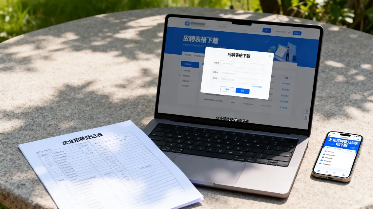 应聘表格怎么下载？企业招聘登记表哪里获取电子版-图3