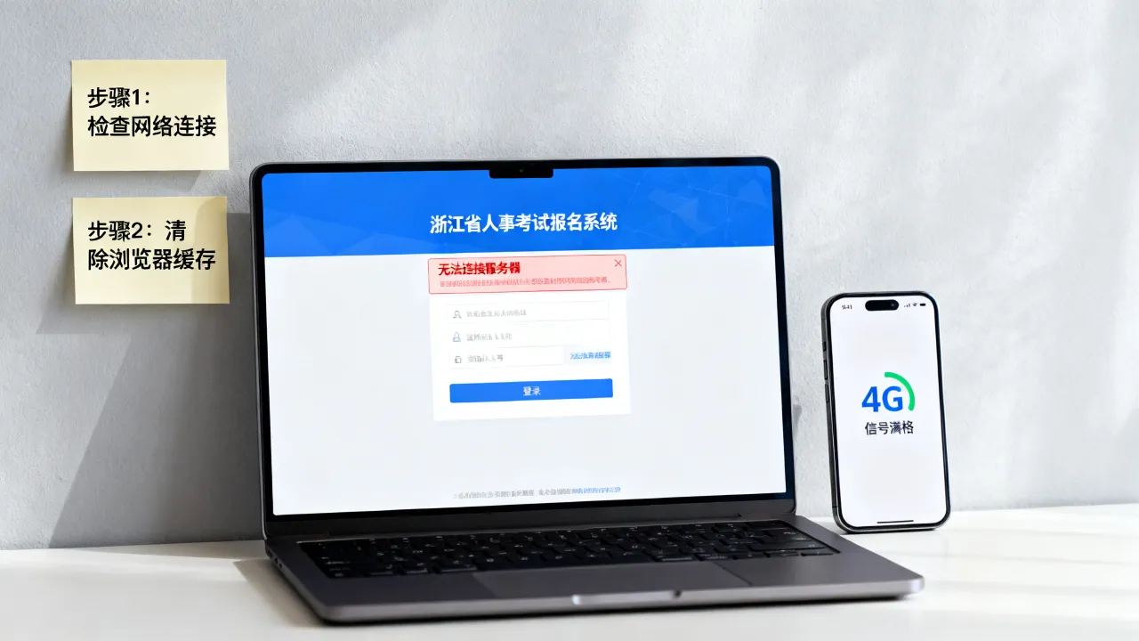 浙江省人事考试报名系统进不去怎么办？如何快速解决报名系统登录不上的方法-图2