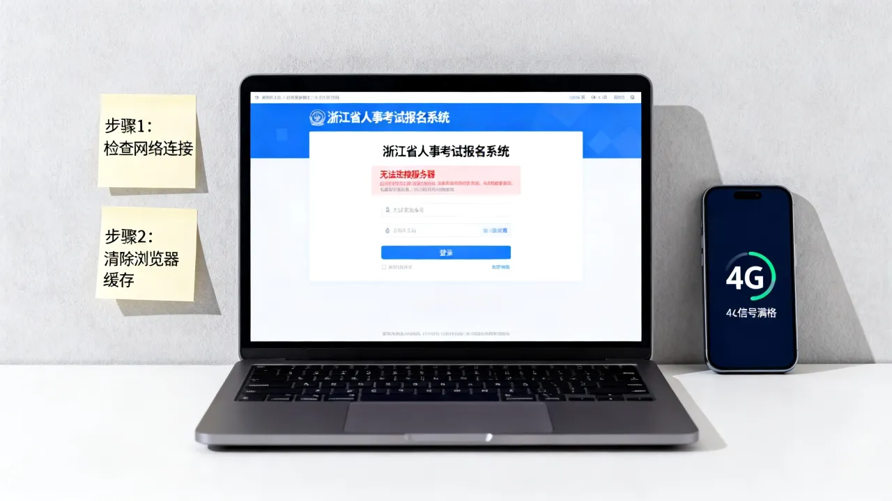 浙江省人事考试报名系统进不去怎么办？如何快速解决报名系统登录不上的方法-图3