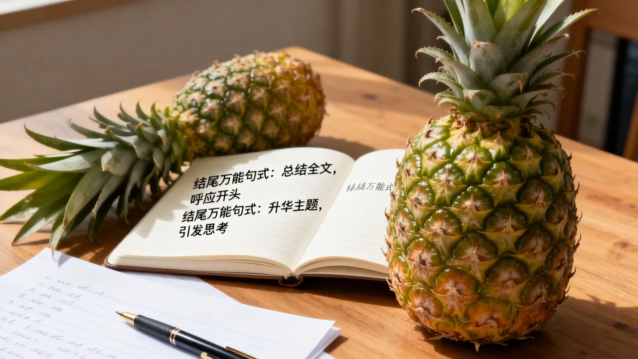 菠萝作文怎么结尾?写结尾的万能句式有哪些?