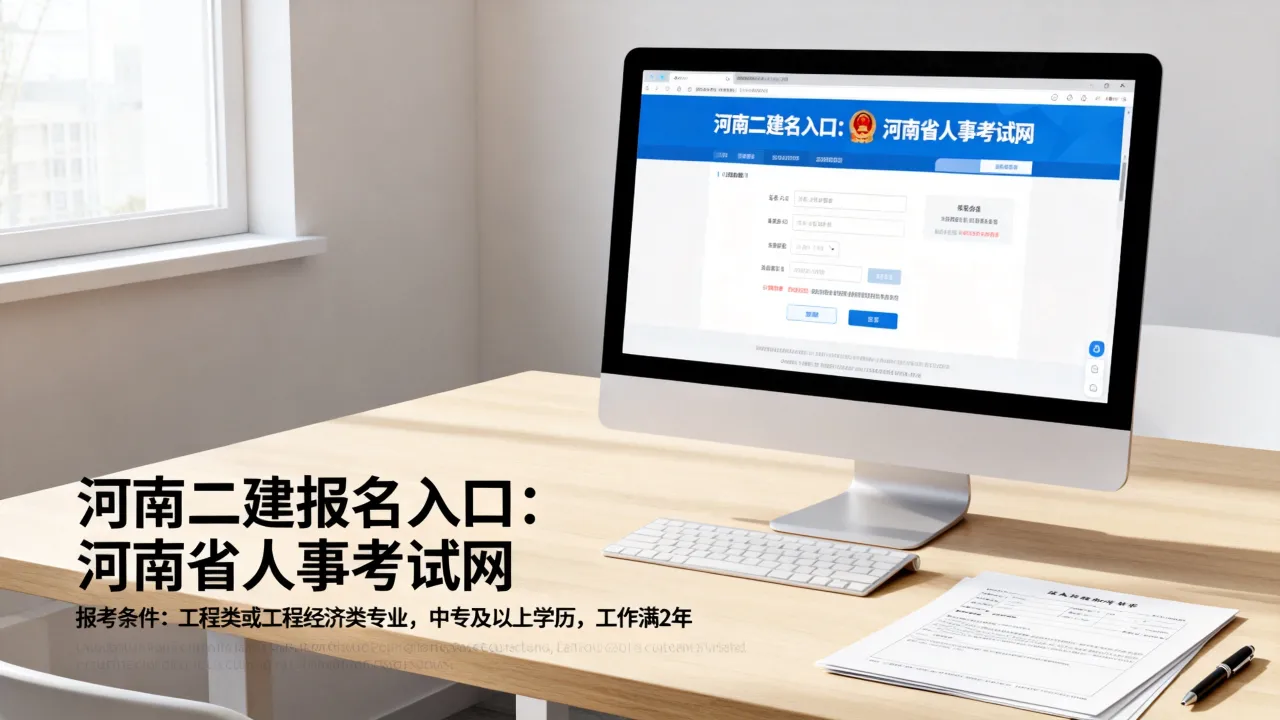 河南人事考试二建报名入口在哪，河南二建报考条件是什么-图2