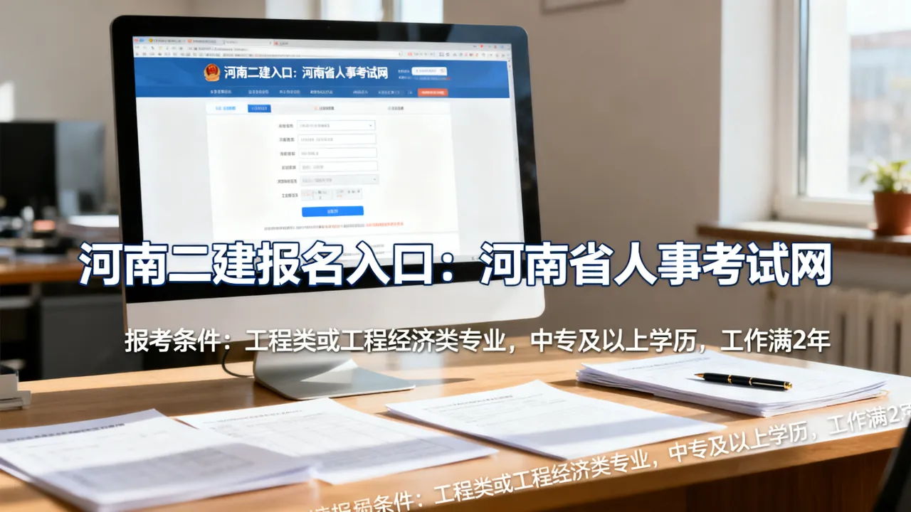 河南人事考试二建报名入口在哪，河南二建报考条件是什么-图3