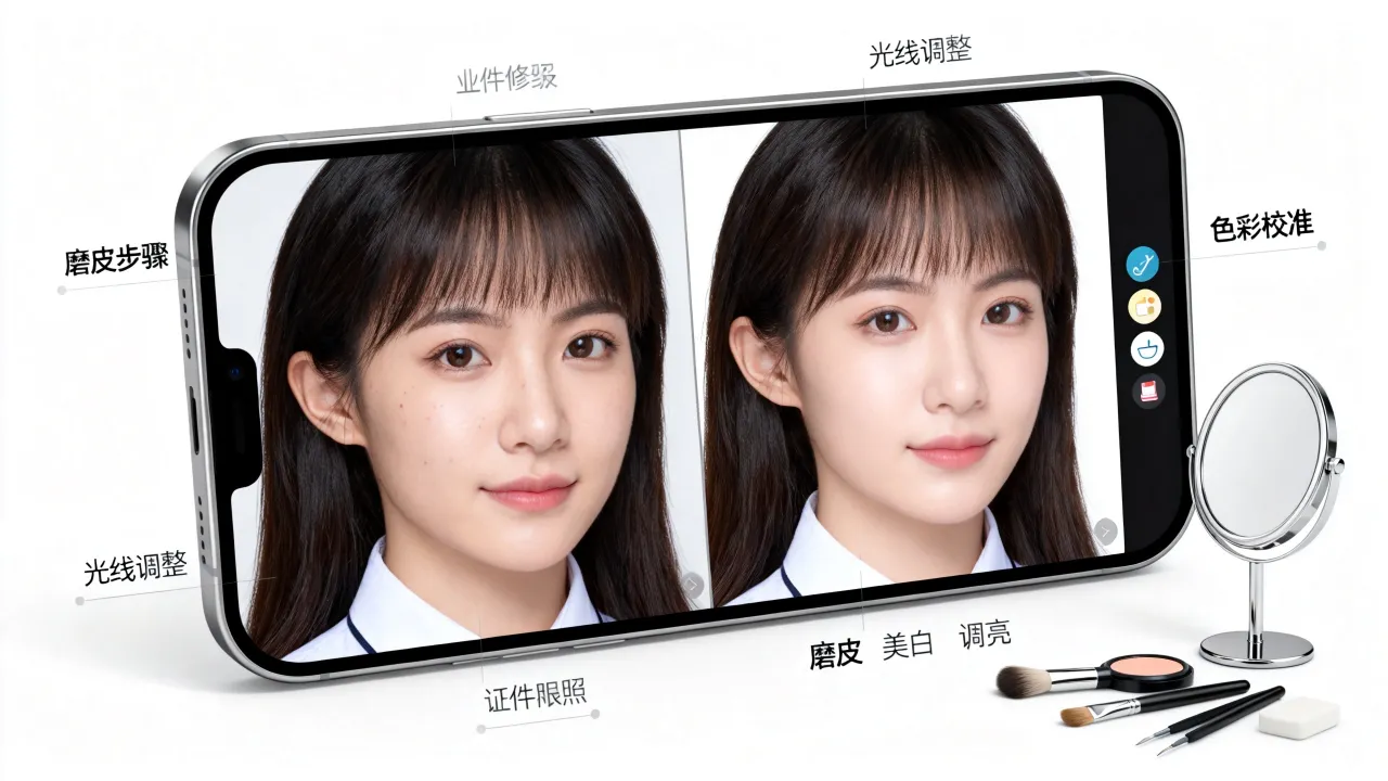 简历照怎么修?如何用手机快速修出最美证件照?-图2 简历照怎么修?如何用手机快速修出最美证件照?-图2