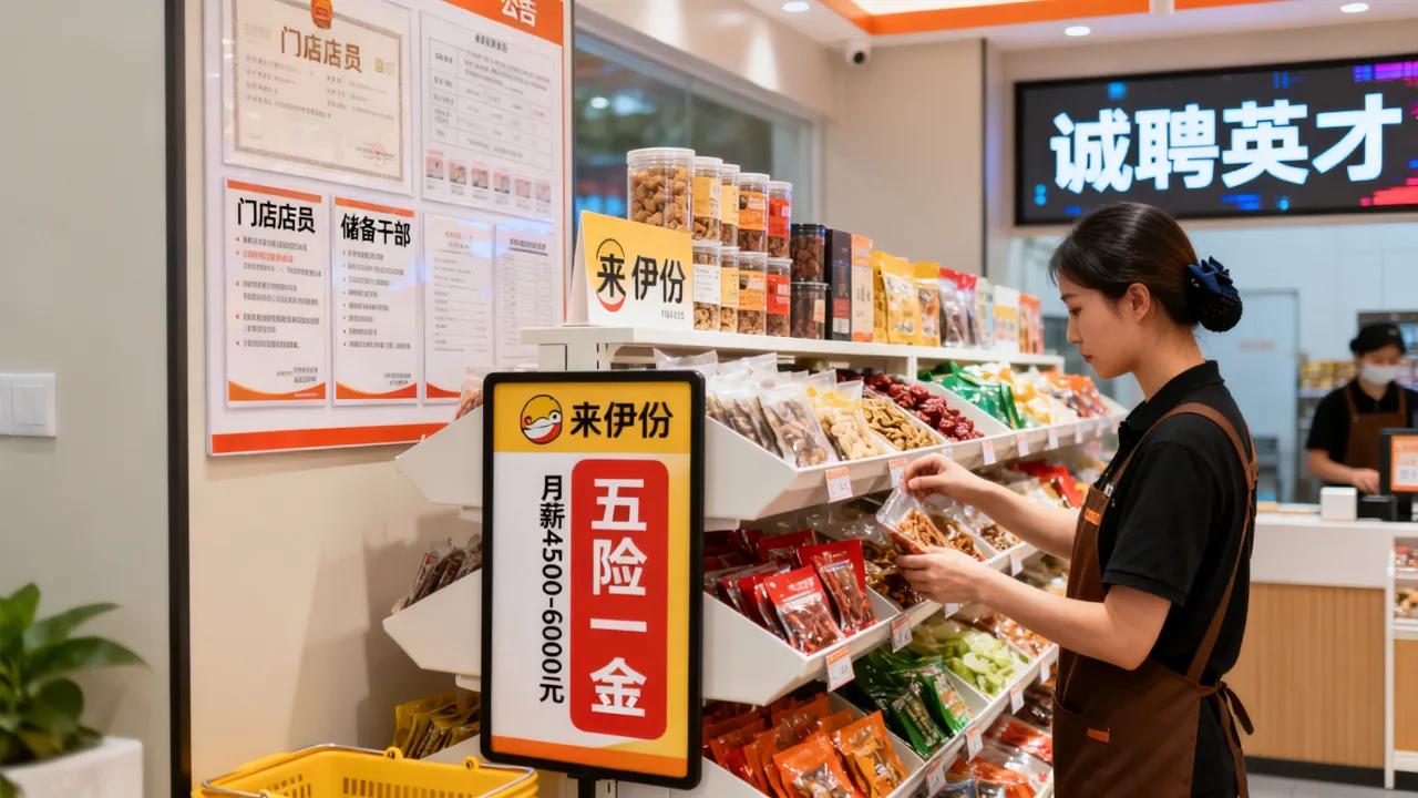 上海九亭来伊份招聘吗,九亭来伊份招聘岗位及工资待遇怎么样?-图3 上海九亭来伊份招聘吗,九亭来伊份招聘岗位及工资待遇怎么样?-图3