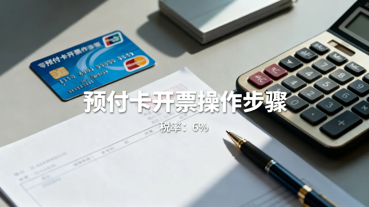 预付卡如何开票?预付卡开票怎么操作,税率是多少?