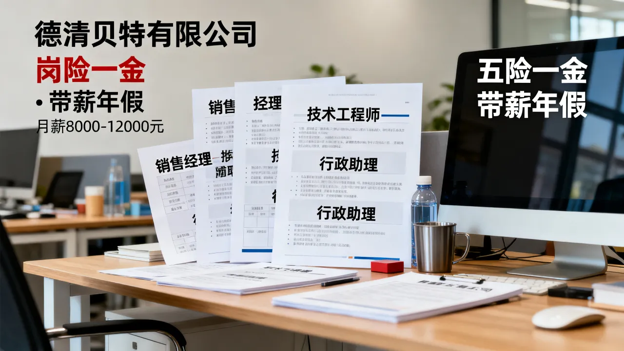 德清贝特有限公司招聘什么岗位,德清招聘贝特公司待遇怎么样?-图1 德清贝特有限公司招聘什么岗位,德清招聘贝特公司待遇怎么样?-图1