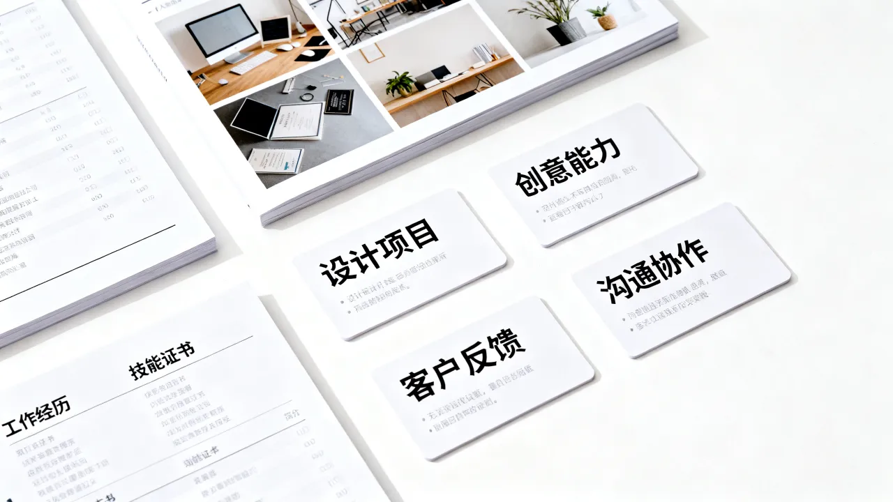 美工简历怎么填才吸引人,应聘作品集模板,个人优势怎么写