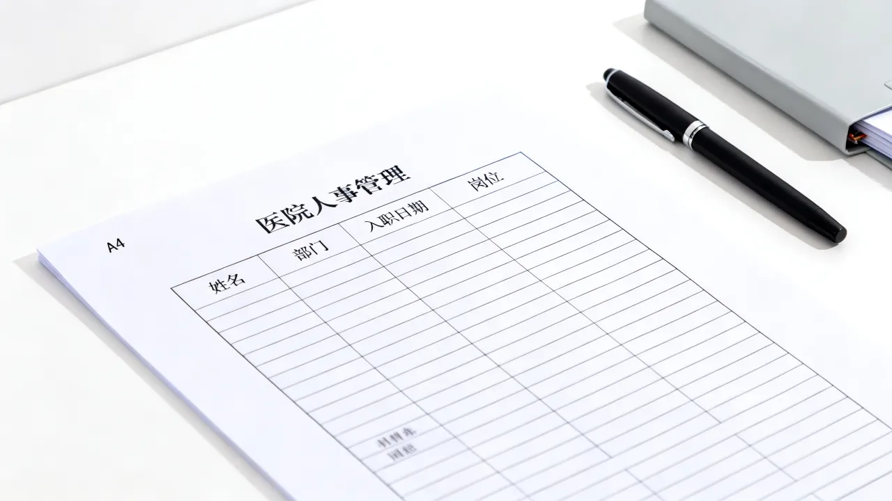 医院人事表格怎么制作？医院人事管理表格模板哪里下载