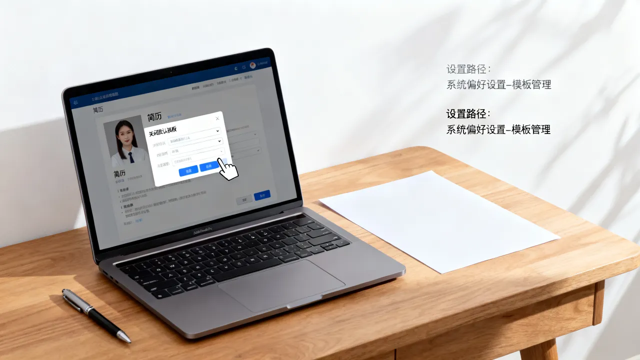 简历模板怎么关，在哪里关闭简历模板默认设置-图2