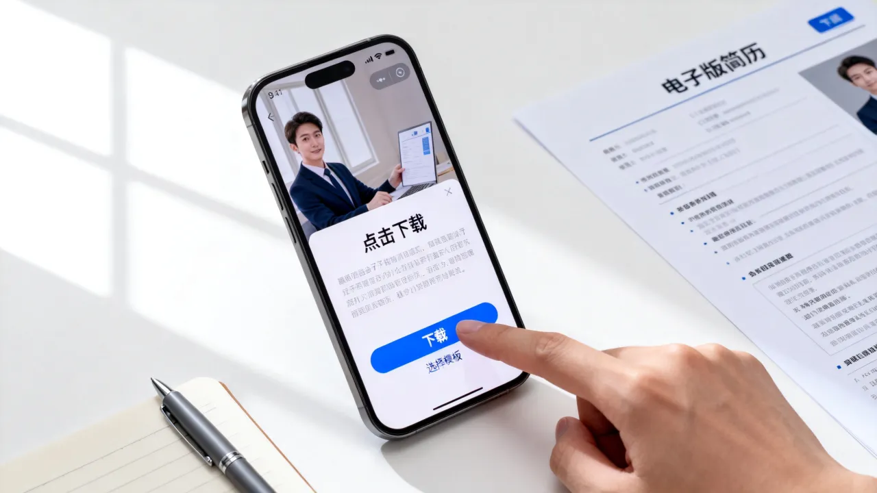 工作简历怎么下载?电子版简历获取方法,手机快速导出模板-图2 工作简历怎么下载?电子版简历获取方法,手机快速导出模板-图2