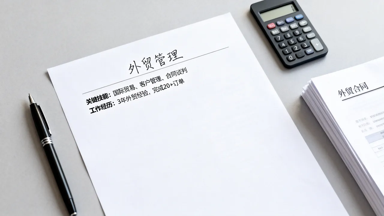 外贸管理简历怎么写才好?外贸简历制作要点解析-图2 外贸管理简历怎么写才好?外贸简历制作要点解析-图2
