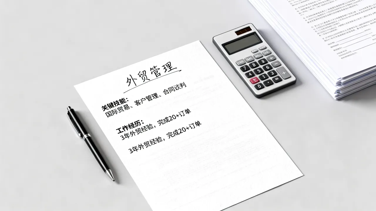 外贸管理简历怎么写才好?外贸简历制作要点解析-图3 外贸管理简历怎么写才好?外贸简历制作要点解析-图3