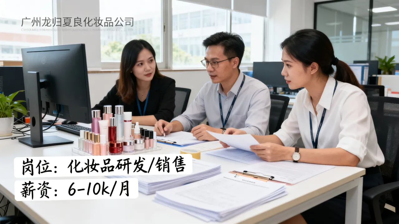 广州龙归夏良化妆品招聘靠谱吗，薪资待遇如何