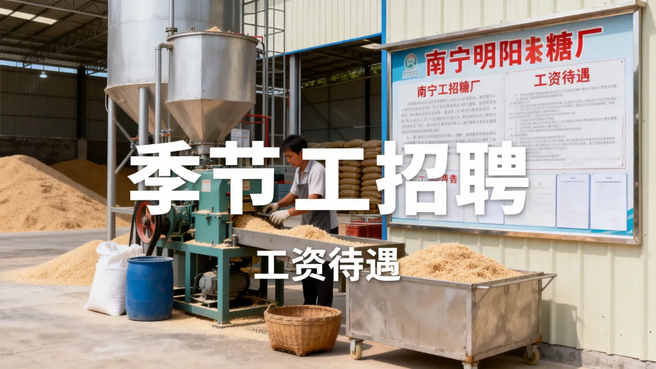 南宁明阳糖厂招聘季节工吗,明阳糖厂季节工工资待遇怎么样?-图2 南宁明阳糖厂招聘季节工吗,明阳糖厂季节工工资待遇怎么样?-图2